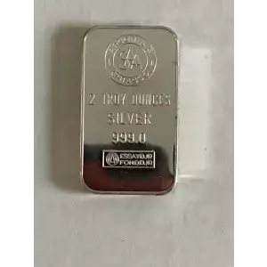 Vintage Argor S.A. Chiasso 2 oz Silver Bar