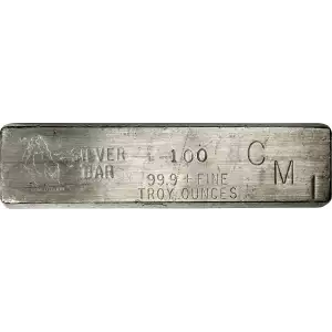 Vintage CMI USS Constitution Assayers 100 oz Silver Bar